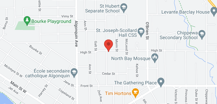 map of 156 & 160 EVERGREEN CRES